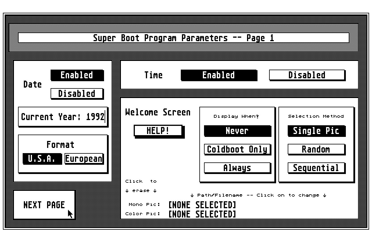 Super Boot atari screenshot